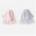 Spring new children's dress gauze princess dress lantern sleeve star moon girl sweater dress