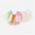 Spring new children's skirt children's clothing long-sleeved princess skirt sweet mesh yarn small wings children's dress