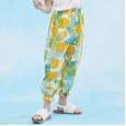 Spring and summer new children's mosquito pants children's clothing fresh printing boys and girls beach pants