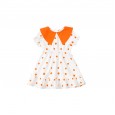 Summer new children's skirt children's clothing color-set doll lapel fresh and playful polka dot girl dress