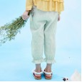 Spring and summer new long pants children's clothing girls foreign lantern pants wave point children's mosquito pants