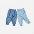 Spring and summer new children's pants children's clothing children's thin trousers girls cool Tencel denim mosquito pants
