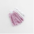Summer new fluffy mesh yarn princess dress children's clothing star embroidered girl dress