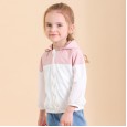 Spring new children's jacket children's clothing cartoon girl cute little ear stitching hooded jacket