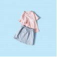 Summer new children's suits children's clothing fungus short sleeve short skirt girls suit