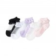 Summer new 3-8 year old girl princess thin section candy color cool thin transparent crystal children's socks 1 pair