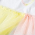 Summer new puffy princess dress children's clothing candy hit color mesh girl dress