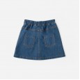 Spring new children's skirt children's spring and autumn A-line skirt single-breasted girls denim skirt