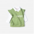 Spring new children's clothing children's vest fresh letter printing girls lace pullover vest