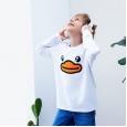 Little yellow duck children's clothing spring and autumn children's long-sleeved bottoming shirt boys and girls knitted round neck long T thin section