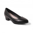 New leather pointed soft bottom non-slip work professional women's shoes thick heel shallow mouth comfortable shoes women