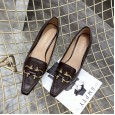Spring new fashion wild square head horsebit fine with shallow mouth OL professional women's shoes