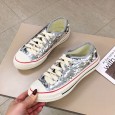 New new color sequins front lace-up strap sneakers casual wild tide women's shoes list