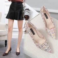 Women's shoes new shoes women's tide wild single shoes women's wedding shoes will be fine with OL pointed high heels