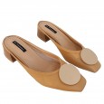 Summer new grandma shoes soft bottom thick heel Baotou drag Muller shoes women's shoes single shoes