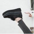 Sponge shoes women thick bottom new sequins wild small leather shoes increased lace-up single shoes style women's shoes