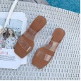 Roman transparent PVC slippers ball crystal with simple word design fashion wild sandals 707-1