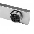 304 stainless steel kitchen basin mixing faucet square flat tube sink kitchen hot and cold faucet bathroom