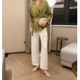 New Bohemian word woven hemp rope flat bottom open toe lazy cool half slippers