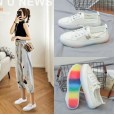 Spring and summer new women's shoes microfiber small daisies white shoes net shoes sports ladies casual shoes women