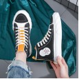 Spring new shoes high-top canvas shoes men's lace wild trend student men's shoes