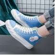 Spring new shoes high-top canvas shoes men's lace wild trend student men's shoes