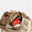 Men Waterproof Outdoor Backpack Multifunctional Tennis Bag - Khaki 