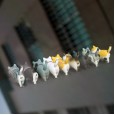 Car Decoration Car Accessories Simulation Cat Doll Kitty Creative Car Center Console Toy Cat Cat Micro Landscape
