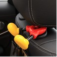 Hidden back storage hooks for seats in cars