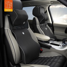 GiGi car bamboo charcoal memory foam head pillow waist pillow set four seasons breathable car neck guard vertebra head pillow