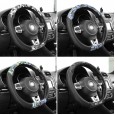 Car steering wheel cover winter cartoon type steering wheel cover female d-type steering wheel cover car anti-skid handle cover