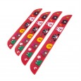 Car door sill strip anti-stepping universal pedal decoration strip carbon fiber pattern bumper door side anti-collision sticker