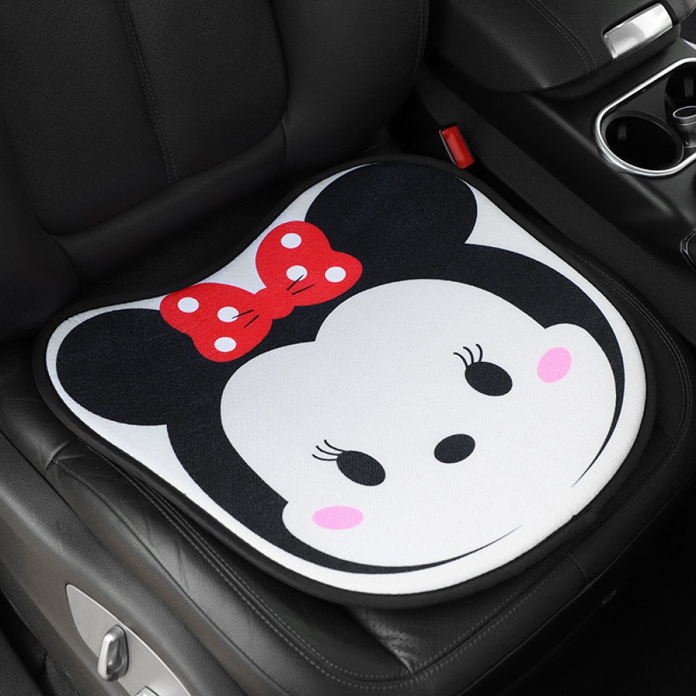 Creative car cushion cute cartoon no back car cushion four seasons universal car breathable anti-skid seat cushion