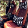Car bow head pillow neck pillow female cute pillow car pillow waist pillow car accessories