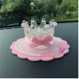 New car decoration creative cute car crown crystal seat type car interior decoration decoration supplies