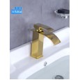 Washbasin faucet copper washbasin faucet hot and cold mixing faucet black simple