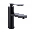 Washbasin faucet copper washbasin faucet hot and cold mixing faucet black simple