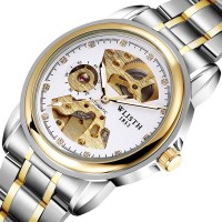 Wallace watch double-sided hollow automatic mechanical watch business luminous belt men's watch casual waterproof watch