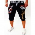 Hot sale autumn new men's cropped trousers sail sail digital printing fashion casual sports pants