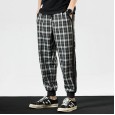 Casual youth youth fashion comfortable casual plaid casual pants