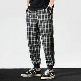 Casual youth youth fashion comfortable casual plaid casual pants