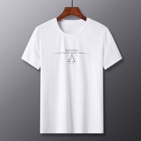 Summer casual fashion men's new T-shirt short-sleeved top comfortable fashion youth popular