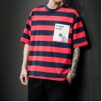 Spring new casual short-sleeved T-shirt youth popular comfortable fashion casual style stripes