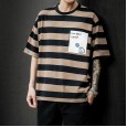Spring new casual short-sleeved T-shirt youth popular comfortable fashion casual style stripes
