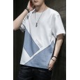 Summer new style-round neck short sleeve t-shirt men trend summer tide brand loose cotton