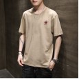 Summer new hooded short-sleeved men's tide brand jacket loose young students handsome T-shirt