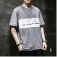 Summer new short-sleeved cotton t-shirt men's trend summer tide brand loose youth popular
