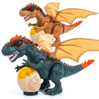 Electric king dinosaur animal model night market lights universal hot sale boy children toys