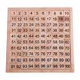 Montessori 1-100 digital continuous board children's puzzle early education Montessori mathematics teaching aids kindergarten toy 3 years old