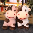 New cow plush toy doll creative cartoon cute pet cow doll birthday gift happy cow pillow